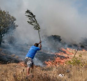 Μάχη με τις φλόγες στο διπλό πύρινο μέτωπο στην Αττική: Μαίνονται οι πυρκαγιές σε Κερατέα & Βίλια (φώτο-βίντεο) - Κυρίως Φωτογραφία - Gallery - Video