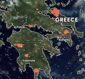 Φωτιές τώρα: Δείτε live εικόνα από δορυφόρο με τα πύρινα μέτωπα στην Ελλάδα - ζωντανά η εξέλιξη των πυρκαγιών  - Κυρίως Φωτογραφία - Gallery - Video