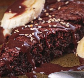Ένα υπέροχο γλυκό από τον Γιάννη Λουκάκο - Νηστίσιμα brownies με ταχίνι και μπανάνα - Κυρίως Φωτογραφία - Gallery - Video