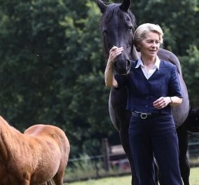 Ούρσουλα φον ντερ Λάιεν: Με τα άλογα οι διακοπές της πιο ισχυρής γυναίκας της Ευρωπαϊκής Ένωσης (φωτό)