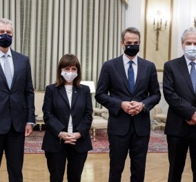 Ορκίστηκαν ο νέος υπουργός Κλιματικής Κρίσης & Πολιτικής Προστασίας Χρ. Στυλιανίδης & ο υφυπ. Ευ. Τουρνάς -  (φώτο) - Κυρίως Φωτογραφία - Gallery - Video
