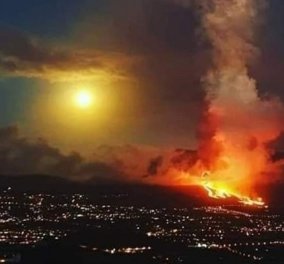 Συγκλονίζουν οι εικόνες από το νησί Λα Πάλμα: Η λάβα του ηφαιστείου έφτασε στον ωκεανό - ανησυχία για τα τοξικά αέρια (βίντεο) - Κυρίως Φωτογραφία - Gallery - Video