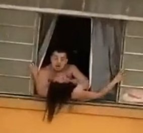 Σοκαριστικό βίντεο: Η στιγμή που έγκυος γυναίκα πάει να πηδήξει από παράθυρο 2ου ορόφου για να γλιτώσει από τον άντρα της - Κυρίως Φωτογραφία - Gallery - Video