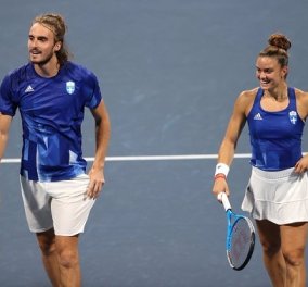 Με ελληνική σημαία το tweet της Παγκόσμιας Ομοσπονδίας του τένις: Τσιτσιπάς &  Σάκκαρη, 2 Έλληνες για πρώτη φορά στο top 10 (φωτό)  - Κυρίως Φωτογραφία - Gallery - Video