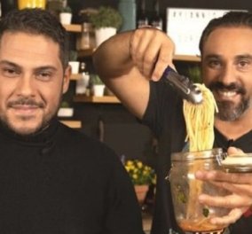 Απολαυστικό βίντεο! Οι "Μαγκάιβερ" της κουζίνας Γιάννης Λουκάκος & Αθηναγόρας Κωστάκος φτιάχνουν τη "Μακαρονάδα του τεμπέλη" 