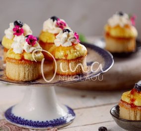 Ντίνα Νικολάου: Cupcakes crème brûlée - δυο αγαπημένα γλυκά σε μια μπουκιά! - ότι πιο λαχταριστό