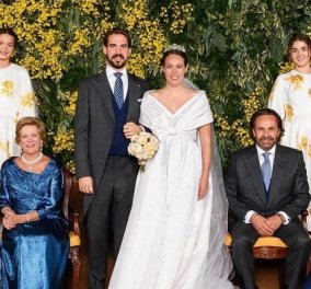 Οι οικογενειακές φωτό μετά τον γάμο: Ο τέως βασιλιάς Κωνσταντίνος & η Άννα Μαρία με το νιόπαντρο ζευγάρι, τα παιδιά & τα εγγόνια τους - Κυρίως Φωτογραφία - Gallery - Video