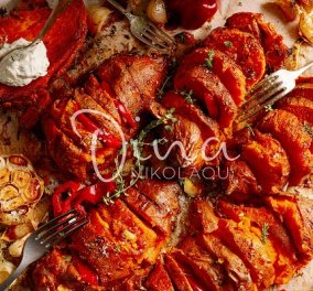 Ντίνα Νικολάου: Σκορδάτες γλυκοπατάτες με μέλι και μουστάρδα -  το τέλειο συνοδευτικό για ψητά κρέατα ή πουλερικά