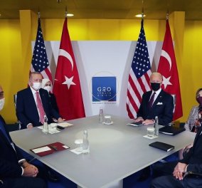 G20: Διμερείς σχέσεις, S-400 & ανθρώπινα δικαιώματα στο τραπέζι της συνάντησης Μπάιντεν - Ερντογάν (βίντεο) - Κυρίως Φωτογραφία - Gallery - Video