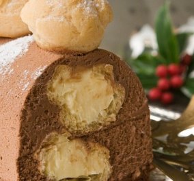 Στέλιος Παρλιάρος: Κορμός γεμισμένος με σου και σοκολάτα - το επίσημο χριστουγεννιάτικο γλυκό των Γάλλων - Κυρίως Φωτογραφία - Gallery - Video
