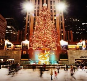 Φωταγωγήθηκε το χριστουγεννιάτικο δέντρο στο Rockfeller Center - Μουσική, τραγούδια & γιορτινό κλίμα  - Κυρίως Φωτογραφία - Gallery - Video