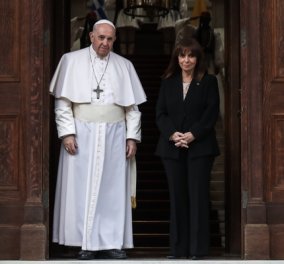Συνάντηση Πάπα Φραγκίσκου με Σακελλαροπούλου και Μητσοτάκη: Φωτό και βίντεο από το Προεδρικό Μέγαρο  - Κυρίως Φωτογραφία - Gallery - Video
