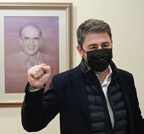 Ο Νίκος Ανδρουλάκης στα γραφεία του κόμματος για την παράδοση-παραλαβή καθηκόντων του - Αύριο η ΚΟ - Κυρίως Φωτογραφία - Gallery - Video