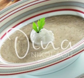 Βελούδινη μανιταρόσουπα από τη Ντίνα Νικολάου: Το ιδανικό πρώτο πιάτο για τα γιορτινά τραπέζια