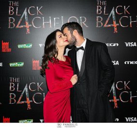 Τα φιλιά του Τσιμιτσέλη με την Γερονικολού στην επίσημη πρεμιέρα της ταινίας The Black Bachelor - Φουλ ερωτευμένοι (φωτό) 