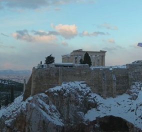 Η Αθήνα της «Ελπίδας» από ψηλά: Βίντεο Βίντεο η πρωτεύουσα στα λευκά την επόμενη μέρα μετά την χιονοκαταιγίδα