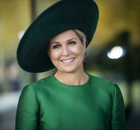 Με vegan φούστα η βασίλισσα Μάξιμα της Ολλανδίας - πράσινη, δερμάτινη, φτιαγμένη από κάκτο (φωτό) - Κυρίως Φωτογραφία - Gallery - Video