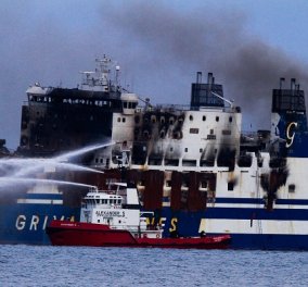 Φωτιά στο πλοίο Euroferry Olympia: Έλληνας οδηγός ο άνδρας που βρέθηκε απανθρακωμένος σε καμπίνα φορτηγού (φωτό) - Κυρίως Φωτογραφία - Gallery - Video