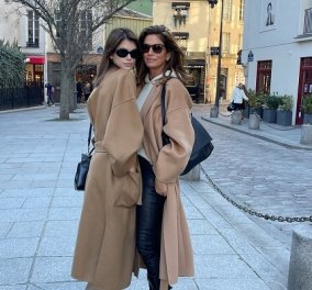 Cindy Crawford - Kaia Gerber: Μαμά & κόρη στο Παρίσι! - βόλτα στην Πόλη του Φωτός με ασορτί παλτό (φωτό) - Κυρίως Φωτογραφία - Gallery - Video