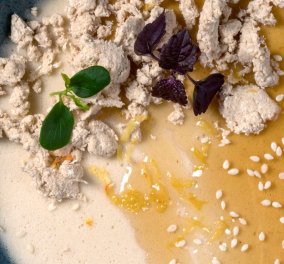 Γιάννης Λουκάκος: Δημιουργεί ένα τέλειο γλυκό -  Μους από χαλβά & μέλι - Κυρίως Φωτογραφία - Gallery - Video