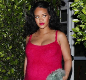 Rihanna: Άλλη μια sexy «πουπουλένια» εμφάνιση της τραγουδίστριας - Λίγες μέρες πριν γεννήσει… (φωτό)