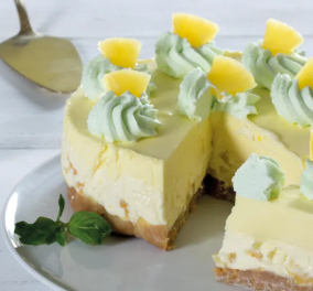 Ντίνα Νικολάου: Cheesecake ανανά - Άκρως καλοκαιρινό γλυκό & τέλειο για κέρασμα σε γιορτές  - Κυρίως Φωτογραφία - Gallery - Video