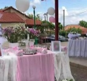 Ράγισαν καρδιές στην κηδεία της 3χρονης που «έσβησε» αιφνίδια - Ροζ μπαλόνια & κουφέτα στο «τελευταίο αντίο» (βίντεο) - Κυρίως Φωτογραφία - Gallery - Video