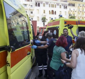 Φωτιά στην Θεσσαλονίκη: Δύο διασωληνωμένοι- Εννέα άτομα συνολικά στο νοσοκομείο (φωτό - βίντεο)  - Κυρίως Φωτογραφία - Gallery - Video