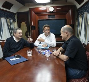 Στο Κίεβο με ειδικό τρένο Μακρόν, Σολτς και Ντράγκι - Θα συναντηθούν με τον Ουκρανό πρόεδρο Βολοντίμιρ Ζελένσκι (φωτό) - Κυρίως Φωτογραφία - Gallery - Video