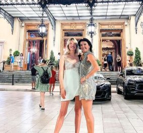 Μαρίνα Βερνίκου και Βίκυ Καγιά εκθαμβωτικές έξω από το καζίνο του Μόντε Κάρλο στο Μονακό (φωτό)
