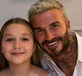 Ο David Beckham κάνει σκανταλιές με την κορούλα του στην πλάτη της «μέγαιρας» Victoria: «Τρώμε παγωτό στις 9 το πρωί» (βίντεο)