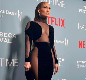Μόνο αυτή μπορεί! Η J Lo με το μαύρο φουστάνι της χρονιάς - Bελούδο, διαφάνειες και διαμάντια (φωτό) - Κυρίως Φωτογραφία - Gallery - Video