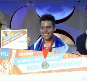 Good news: Ο 17χρονος Νικόλας Ραπάνης από την Κρήτη βγήκε δεύτερος σε Παγκόσμιο διαγωνισμό της Microsoft 