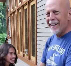Ο 67χρονος Bruce Willis σε ένα απολαυστικό βίντεο - Η 10χρονη κόρη του χορεύει και ο μπαμπάς την αντιγράφει  - Κυρίως Φωτογραφία - Gallery - Video