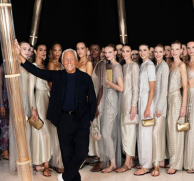 Giorgio Armani: Ο θεός της Ιταλικής μόδας στην πασαρέλα της πατρίδας του - κοστούμια σε σύνολα αποθεώνουν την κλασική κομψότητα - Κυρίως Φωτογραφία - Gallery - Video