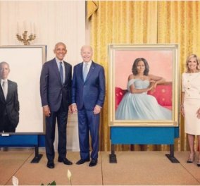 Οι Ομπάμα ξανά στον Λευκό Οίκο: Η παρουσίαση των επίσημων πορτρέτων του δημοφιλούς προεδρικού ζεύγους!