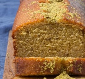 Στέλιος Παρλιάρος: Σιροπιαστό κέικ με πορτοκάλι και φιστίκι Αιγίνης - «κρύβει» γεύσεις από την ελληνική γη - Κυρίως Φωτογραφία - Gallery - Video