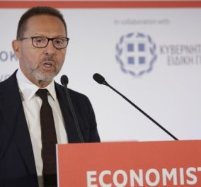 Στουρνάρας στο συνέδριο του Economist: Προβλέπεται αύξηση του ΑΕΠ κατά 6% το 2022