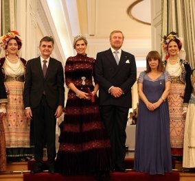 Επίσκεψη βασιλικού ζεύγους της Ολλανδίας στην Αθήνα - Οι φωτογραφίες από το επίσημο δείπνο στο Προεδρικό Μέγαρο - Κυρίως Φωτογραφία - Gallery - Video