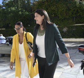 Αγιασμός στη Βουλή: Τα κίτρινα της Νόνης Δούνια, το λευκό σακάκι της Όλγας Κεφαλογιάννη, το coat dress της Στέλλας Μπίζιου (φωτό) - Κυρίως Φωτογραφία - Gallery - Video