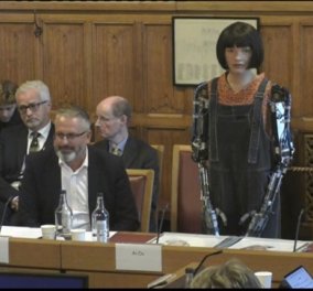 Βρετανία: Ανθρωπόμορφο ρομπότ μίλησε για πρώτη φορά στο κοινοβούλιο - Για την τέχνη και την τεχνητή νοημοσύνη - Κυρίως Φωτογραφία - Gallery - Video