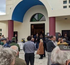Κρήτη: Σε κλίμα συγκίνησης η κηδεία του 50χρονου που παρασύρθηκε από τα ορμητικά νερά στην Αγία Πελαγία (φωτό)