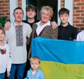 Ο Ροντ Στιούαρτ «προστάτης» μιας οικογένειας Ουκρανών - πληρώνει το ενοίκιο για τον Ροστισλάβ, την Ολένα & τα 5 τους παιδιά (φωτό & βίντεο) - Κυρίως Φωτογραφία - Gallery - Video