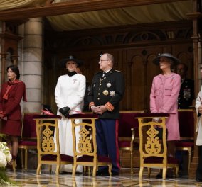 Σικάτες εμφανίσεις από τις πριγκίπισσες του Μονακό: Το υπέροχο παλτό της Σαρλίν, τα κομψά ταγιέρ της Καρολίνας & της Στεφανί (φωτό & βίντεο)