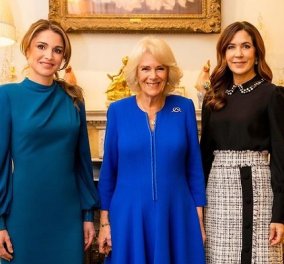 Η βασιλική σύζυγος Καμίλα με την βασίλισσα Ράνια της Ιορδανίας και την πριγκίπισσα Μαίρη της Δανίας - «ένα υπέροχο απόγευμα» (φωτό) - Κυρίως Φωτογραφία - Gallery - Video