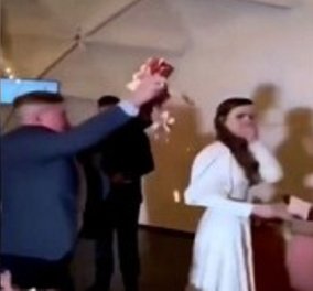 Ο γάμος… της χρονιάς: Μεθυσμένος καλεσμένος πέταξε τούρτα στη νύφη & ο γαμπρός του έριξε μπουνιά - το viral βίντεο  - Κυρίως Φωτογραφία - Gallery - Video