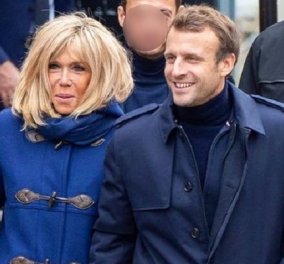 Τα κομψά παλτό και montgomery του Γάλλου Προέδρου και της Μπριζίτ Μακρόν - παριζιάνικος αέρας (φωτό)
