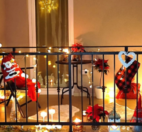 Christmas Time! - Ώρα το μπαλκόνι μας να φορέσει τα γιορτινά του! - Δείτε υπέροχες ιδέες διακόσμησης που ξεφεύγουν από τα συνηθισμένα (φωτό)