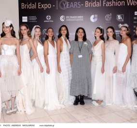 Bridal Expo - BFW: Τα αιθέρια νυφικά της Alexandra Kapsala - ρομαντικά φορέματα με έμφαση στη λεπτομέρεια (φωτό)