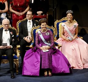 Οι royals της Σουηδίας τίμησαν τους νικητές των Νόμπελ: Το συμπόσιο & το λαμπερό δείπνο στο παλάτι - οι τουαλέτες, οι τιάρες (φωτό & βίντεο)